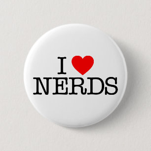 Chapa Redonda De 5 Cm Me Encantan Los Nerds.