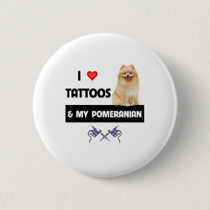 Chapa Redonda De 5 Cm Me Encantan Los Tatuajes Y Mi Cuerpo De Papá Noel