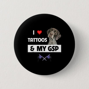 Chapa Redonda De 5 Cm Me Encantan Los Tatuajes Y Mi Punto De Corto Plazo