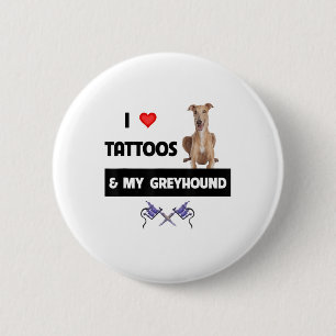 Chapa Redonda De 5 Cm Me Encantan Los Tatuajes Y Mi Tatuaje De Perro De 