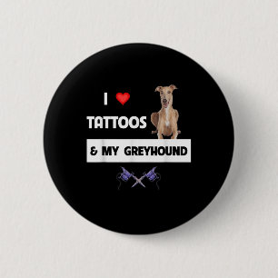 Chapa Redonda De 5 Cm Me Encantan Los Tatuajes Y Mi Tatuaje De Perro De