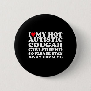 Chapa Redonda De 5 Cm Me Encanto Mi Autismo Caliente Autista Cougar Girl