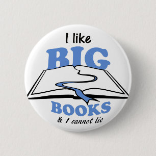 Chapa Redonda De 5 Cm Me gustan los Grandes Libros