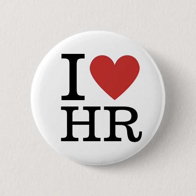 Chapa Redonda De 5 Cm Me ❤️ HR (HR Dep.) ¡PERSONALIZABLE (Anverso)