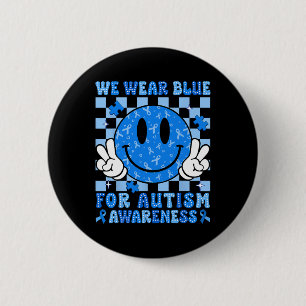 Chapa Redonda De 5 Cm Me Pongo Azul Por Autismo Mes De Conciencia Hombre