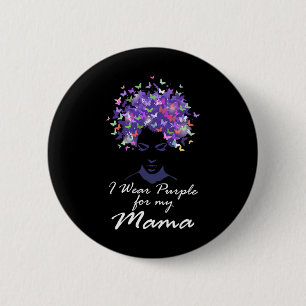 Chapa Redonda De 5 Cm Me pongo morado por mi mama Apoyo a mamá Heimerhei