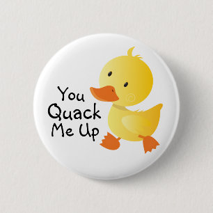 Chapa Redonda De 5 Cm Me Quackeas Con Divertido Duckling
