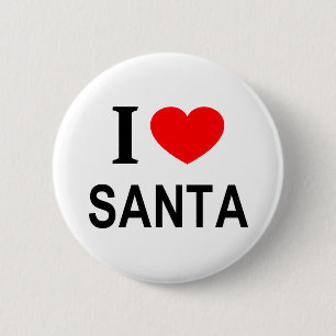 Chapa Redonda De 5 Cm Me ❤️ SANTA Me encanta SANTA Me amo a SANTA