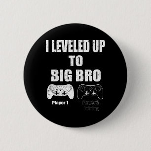 Chapa Redonda De 5 Cm Me subí a Big Bro Gamer nuevo hermano