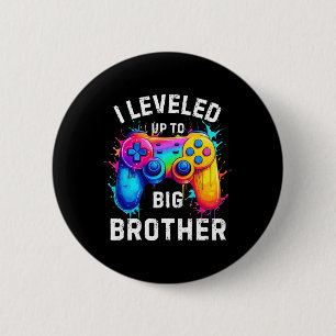 Chapa Redonda De 5 Cm Me Subí A Hermano Mayor Arte Splash De Gamer Diver