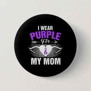 Chapa Redonda De 5 Cm Me Visto De Morado Por Mi Mamá Conciencia De Epile