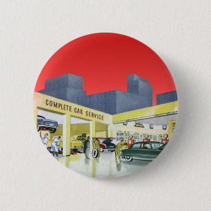 Chapa Redonda De 5 Cm Mecánica Automática Vintage Garaje de servicio de 