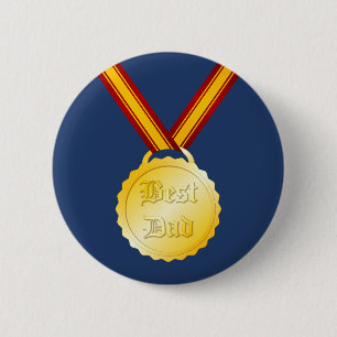Chapa Redonda De 5 Cm Medalla al Mejor Papá Día del Padre