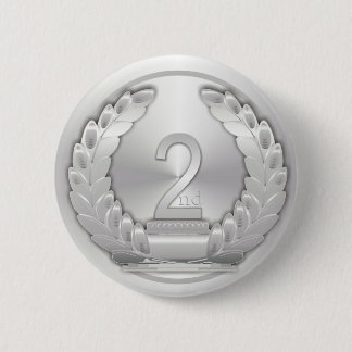 Chapa Redonda De 5 Cm Medallista de plata