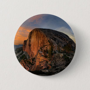 Chapa Redonda De 5 Cm Media puesta del sol de la bóveda - Yosemite