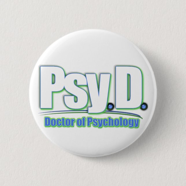 Chapa Redonda De 5 Cm Médica DE PSICOLOGÍA PsyD LOGO2 (Anverso)