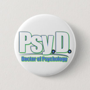 Chapa Redonda De 5 Cm Médica DE PSICOLOGÍA PsyD LOGO2