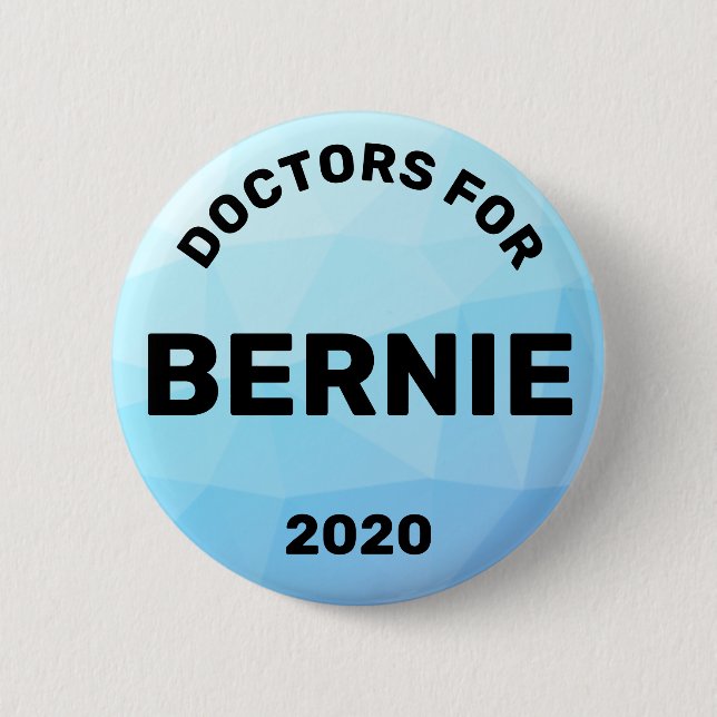 Chapa Redonda De 5 Cm Médicas de Bernie Sanders 2020 (Anverso)