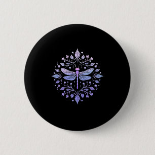Chapa Redonda De 5 Cm Meditación Geometría Fractal Espiritual Yoga Dragó