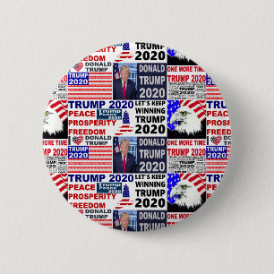 Chapa Redonda De 5 Cm Medley Donald Trump 2020
