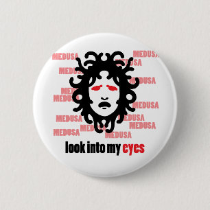 Chapa Redonda De 5 Cm Medusa