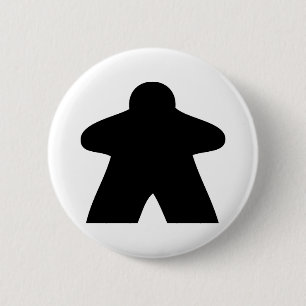 Chapa Redonda De 5 Cm Meeple Button