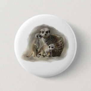 Chapa Redonda De 5 Cm meerkats