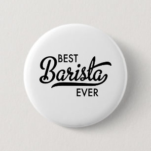 Chapa Redonda De 5 Cm Mejor Barista jamás