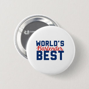 Chapa Redonda De 5 Cm Mejor barman del mundo