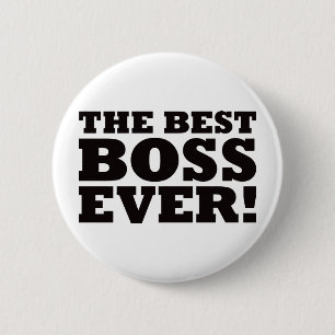 Chapa Redonda De 5 Cm Mejor Boss nunca
