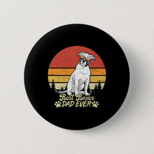 Chapa Redonda De 5 Cm Mejor Boxeador Blanco Papá Nunca Vintage Retro Per