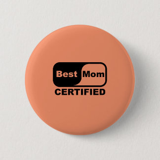 Chapa Redonda De 5 Cm mejor certificado de mamá