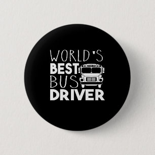 Chapa Redonda De 5 Cm Mejor Conductor de Autobuses del Mundo