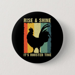 Chapa Redonda De 5 Cm Mejor diseño de gallo para hombres mujeres niños g