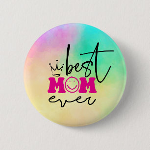 Chapa Redonda De 5 Cm Mejor Diseño del Día de la Madre-63344