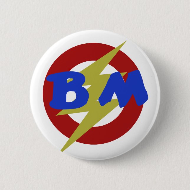 Chapa Redonda De 5 Cm Mejor Hombre (Anverso)