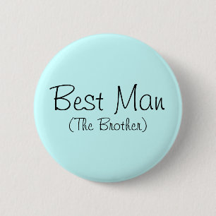 Chapa Redonda De 5 Cm Mejor Hombre (El Hermano Pin)