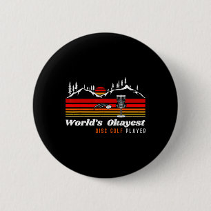 Chapa Redonda De 5 Cm Mejor jugador de Disc Golf del mundo divertido Fri