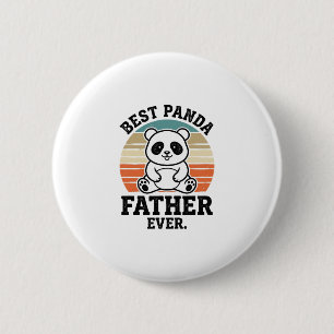 Chapa Redonda De 5 Cm Mejor Padre Panda de Todos los Tiempos Diseño de C