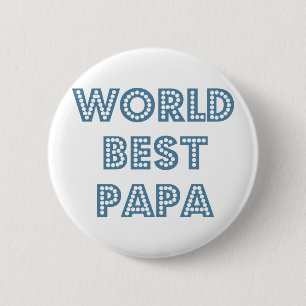 Chapa Redonda De 5 Cm Mejor Papa del mundo