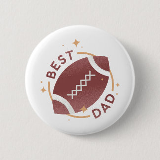 Chapa Redonda De 5 Cm Mejor Papá Fútbol