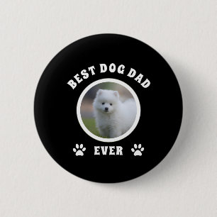 Chapa Redonda De 5 Cm Mejor Papá Perro Personalizado Foto Personalizada