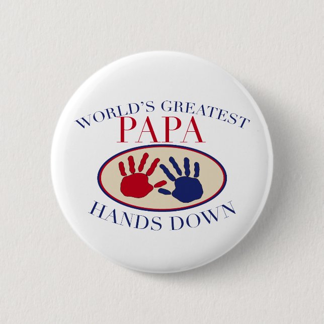 Chapa Redonda De 5 Cm Mejor Papá Sin Discusión (Anverso)