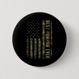 Chapa Redonda De 5 Cm Mejor Pawpaw Camuflaje Bandera Americana Día del P