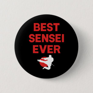 Chapa Redonda De 5 Cm Mejor Sensei Jamás Karate Judo Tae Kwon Do Apparel