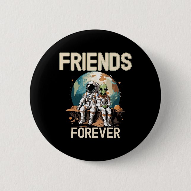 Chapa Redonda De 5 Cm Mejores amigos para siempre  (Anverso)