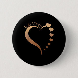 Chapa Redonda De 5 Cm Melanin Heart Black History Mono Orgulloso Black A