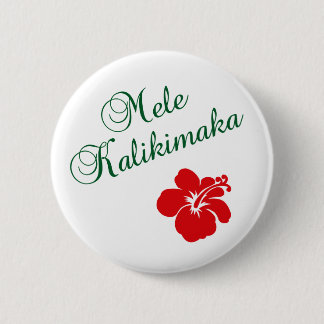 Chapa Redonda De 5 Cm Mele Kalikimaka