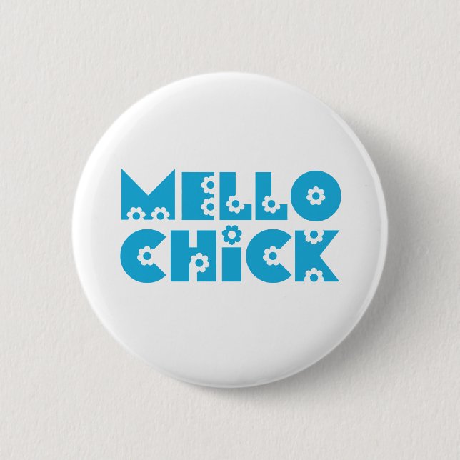 Chapa Redonda De 5 Cm Mello Chick (Anverso)