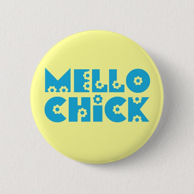 Chapa Redonda De 5 Cm Mello Chick (Anverso)